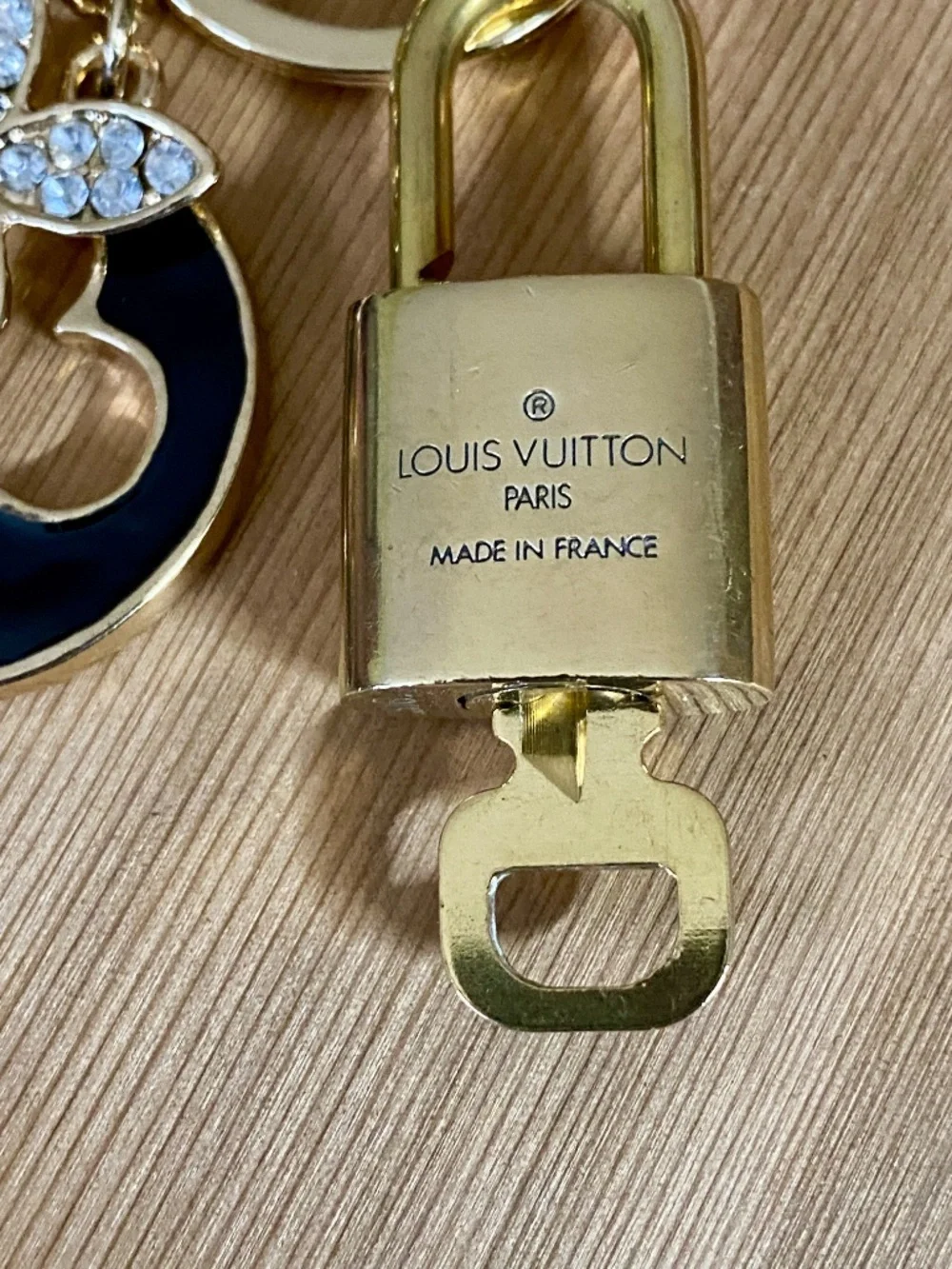 Authentic Louis Vuitton Padlock & Key Set #316 + Free Gift Charm